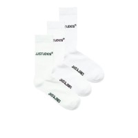 чорапи,мъжки,чорапи,jack,&,jones,soho,tennis,socks,3,pairs,white,duffel,bag,logo,black,logo,plum,perfect,logo,(white)