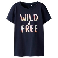 тениска,мъжки,тениски,дамски,тениски,name,it,vanaya,short,sleeve,t,shirt,blue,(dark,sapphire,wild,&,free)