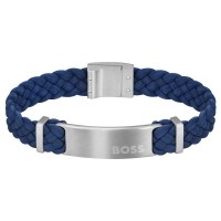 бижутерия,boss,1580609s,bracelet,blue,silver,(silver)