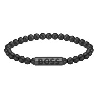 бижутерия,boss,1580659m,bracelet,silver,(black)