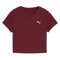 бебешка,тениска,мъжки,тениски,дамски,тениски,puma,wardrobe,ess,baby,short,sleeve,t,shirt,red,(ruby,shimmer)
