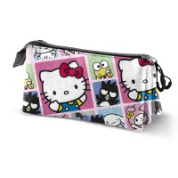 канцеларски,принадлежности,karactermania,sanrio,hello,kitty,panels,triple,pencil,case,multicolor