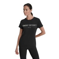 тениска,дамски,тениски,dkny,sport,rhinestone,logo,short,sleeve,t,shirt,black,clear,(black)