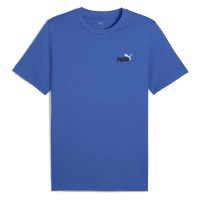 тениска,мъжки,тениски,дамски,тениски,puma,ess,2,color,small,nº1,logo,short,sleeve,t,shirt,blue,(mountain,blue)