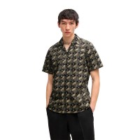 риза,с,къс,ръкав,мъжки,ризи,hugo,ellino,10270099,01,short,sleeve,shirt,black,(black)