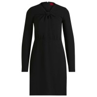 рокля,дамски,поли,и,рокли,hugo,komela,1,10258125,dress,black,(medium,red)