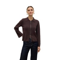жилетка,дамски,пуловери,дамски,плетени,дрехи,vero,moda,awhanna,cardigan,chocolate,torte