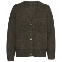 блуза,дамски,пуловери,дамски,плетени,дрехи,vero,moda,boom,v,neck,sweater,chocolate,torte,melange,(green,brown)