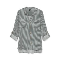 риза,с,дълъг,ръкав,дамски,блузи,дамски,ризи,vero,moda,bumpy,long,sleeve,shirt,pine,grove,snow,white,(grey)