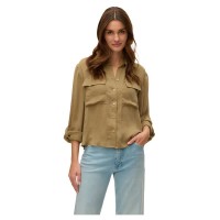 риза,с,дълъг,ръкав,дамски,блузи,дамски,ризи,vero,moda,fabiana,long,sleeve,shirt,covert,green,(brown)