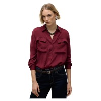 риза,с,дълъг,ръкав,дамски,блузи,дамски,ризи,vero,moda,fabiana,long,sleeve,shirt,zinfandel,(red)