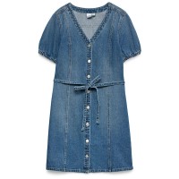 рокля,дамски,поли,и,рокли,vero,moda,janet,short,sleeve,short,dress,blue,(medium,blue,denim)