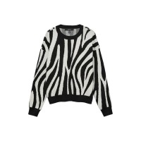 блуза,мъжки,пуловери,дамски,пуловери,vero,moda,siljeanimal,sweater,white,(birch,w,black,zebra,pattern)