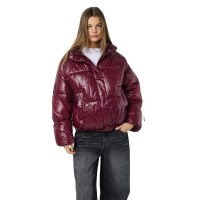 яке,мъжки,якета,дамски,якета,и,палта,noisy,may,allie,shiny,puffer,jacket,purple,(windsor,wine)