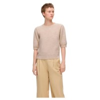 тениска,дамски,тениски,selected,lulu,short,sleeve,t,shirt,birch,melange,(beige)
