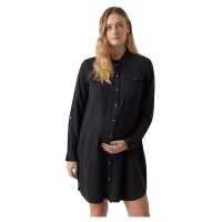 рокля,дамски,поли,и,рокли,vero,moda,sigga,maternity,long,sleeve,dress,black