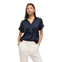 сако,дамски,блузи,дамски,ризи,vila,enna,ravenna,short,sleeve,blouse,navy,blazer,(blue)