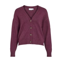 жилетка,дамски,пуловери,дамски,плетени,дрехи,vila,ril,cardigan,fig,dark,melange,(purple)