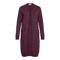 жилетка,дамски,пуловери,дамски,плетени,дрехи,vila,ril,long,cardigan,fig,dark,melange,(purple)