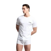 мъжко,бельо,emporio,armani,em001849,af14131,short,sleeve,base,layer,2,units,white,white,(white)