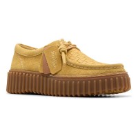 обувки,дамски,обувки,clarks,shoes,torhill,bee,shoes,golden,tan,suede,(yellow)