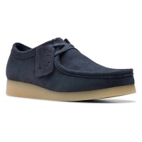 обувки,мъжки,обувки,clarks,shoes,wallabee,evo,shoes,navy,suede,(blue)