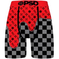 боксерки,мъжко,бельо,psd,infra,luxe,boxers,red,(red,grey)