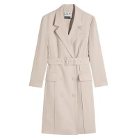сако,дамски,поли,и,рокли,lily,waist,tie,blazer,dress,pale,pink,(beige)