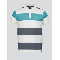 блуза,с,яка,мъжки,блузи,с,яка,fundango,incognito,stripe,short,sleeve,polo,white,(aquarelle)