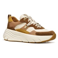 маратонки,дамски,маратонки,geox,diamanta,trainers,mud,beige,(brown,white)