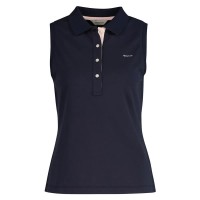 елек,дамски,сака,gant,contrast,collar,pique,waistcoat,blue,(blue,night)