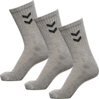 чорапи,мъжки,чорапи,дамски,чорапи,hummel,basic,socks,3,pairs,grey,(grey,melange)