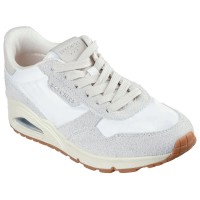 маратонки,дамски,маратонки,skechers,uno,vintage,dayz,trainers,brilliant,white,retro,suede,mesh,(white)