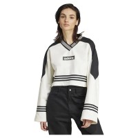 блуза,дамски,блузи,adidas,originals,blocking,crewneck,sweatshirt,off,white,black,(white)