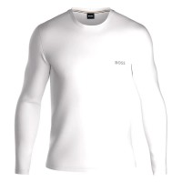 тениска,мъжки,тениски,boss,mix&match,10259900,01,long,sleeve,t,shirt,open,white,(white)