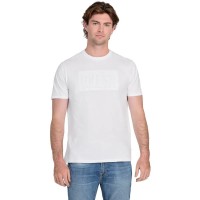 тениска,мъжки,тениски,guess,basic,gueembossed,logo,short,sleeve,t,shirt,pure,white,(white)