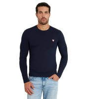 тениска,мъжки,тениски,guess,core,long,sleeve,t,shirt,smart,blue,(blue)