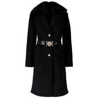 палто,мъжки,якета,guess,new,patrice,belted,coat,jet,black,a996