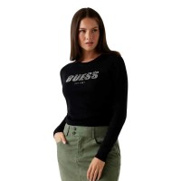 блуза,дамски,пуловери,дамски,плетени,дрехи,guess,reyna,logo,sweater,black,(jet,black,a996)