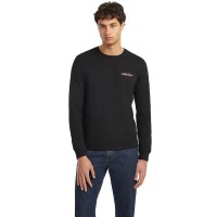 тениска,мъжки,тениски,guess,jeans,slim,american,tradition,long,sleeve,t,shirt,jet,black,a996,(black)