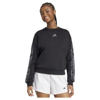 блуза,дамски,блузи,adidas,animal,print,3,stripes,french,terry,sweatshirt,black,multicolor,(black)