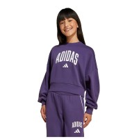 блуза,детски,блузи,adidas,seasonals,essentials,collegiate,typography,crewneck,sweatshirt,aurora,plum,white