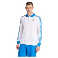 дамски,блузи,с,яка,мъжки,блузи,с,яка,adidas,real,madrid,terrace,icons,long,sleeve,polo,white,(white,bluebird)
