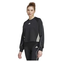 блуза,дамски,блузи,adidas,stadium,3,stripes,crewneck,sweatshirt,black,(black,off,white)