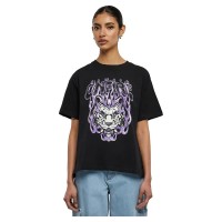 тениска,дамски,тениски,miss,tee,always,on,fire,short,sleeve,t,shirt,multicolor,(black)
