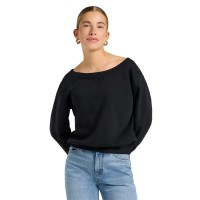 блуза,дамски,блузи,lee,off,shoulder,sweatshirt,black,(unionall,black)