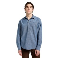 риза,с,дълъг,ръкав,мъжки,ризи,lee,patch,long,sleeve,shirt,rinse,(blue)