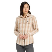 риза,с,дълъг,ръкав,дамски,ризи,lee,western,long,sleeve,shirt,beige,(khaki,plaid)