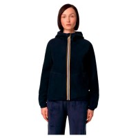 блуза,дамски,блузи,k,way,lily,velour,polar,double,full,zip,sweatshirt,blue,a2b,(blue)