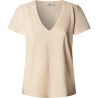 тениска,мъжки,тениски,дамски,тениски,pepe,jeans,megan,short,sleeve,v,neck,t,shirt,beige,(pale,pink)